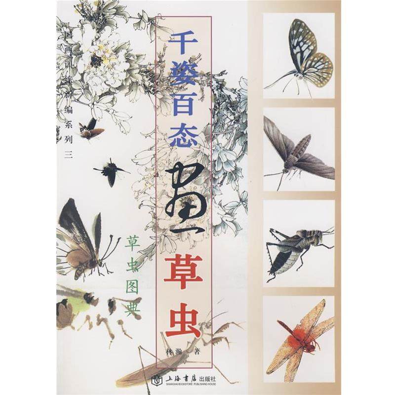 【正版】国画训练新编系列 千姿百态画草虫 林瀚