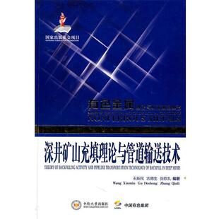 【正版】深井矿山充填理论与管道输送技术 王新民、古德生、张钦