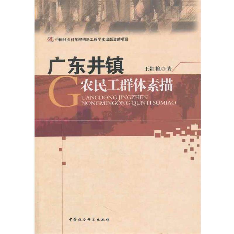 【正版书】 广东井镇农民工群体素描 王红艳 著 中国社会科学出版社