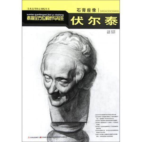 【正版书】 石膏座像素描解析与写生:伏尔泰 艾朗华 著,张家素 编 吉林美术出版社