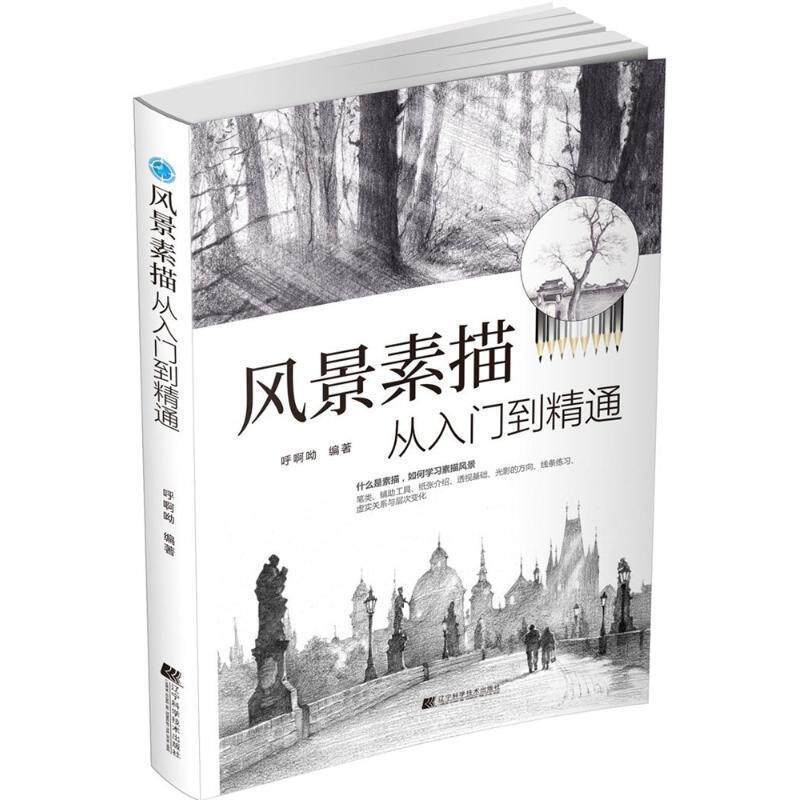 【正版书】 风景素描从入门到精通 呼啊呦 编 辽宁科学技术出版社