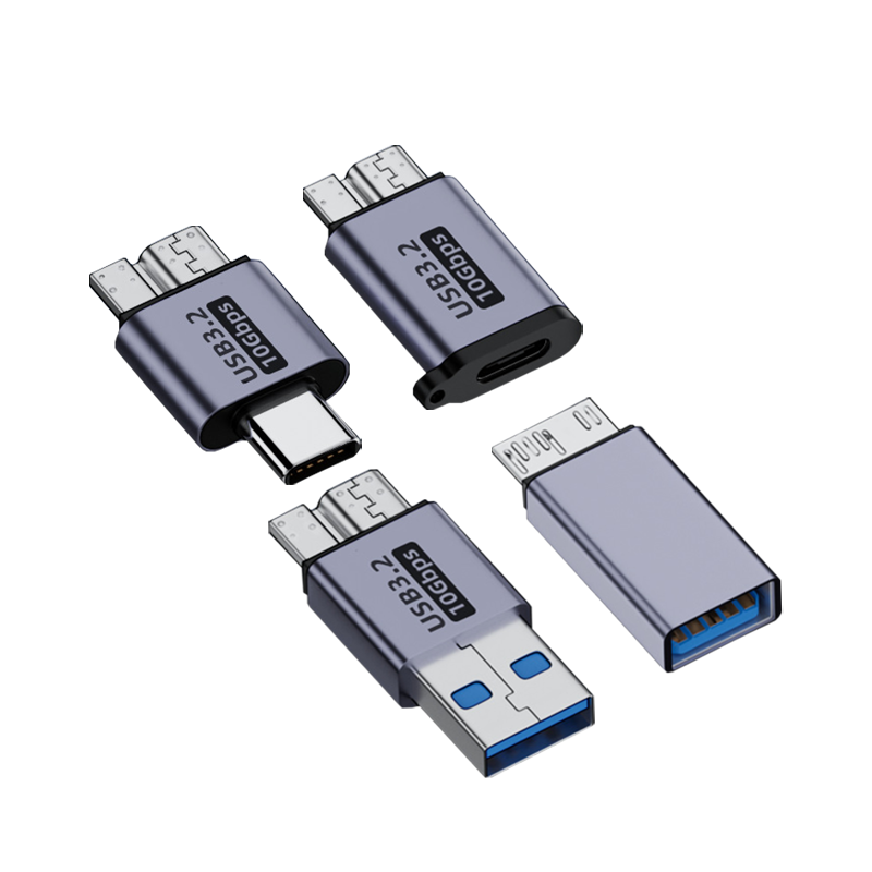 TypeC母转MicroUSB3.2转接头硬盘
