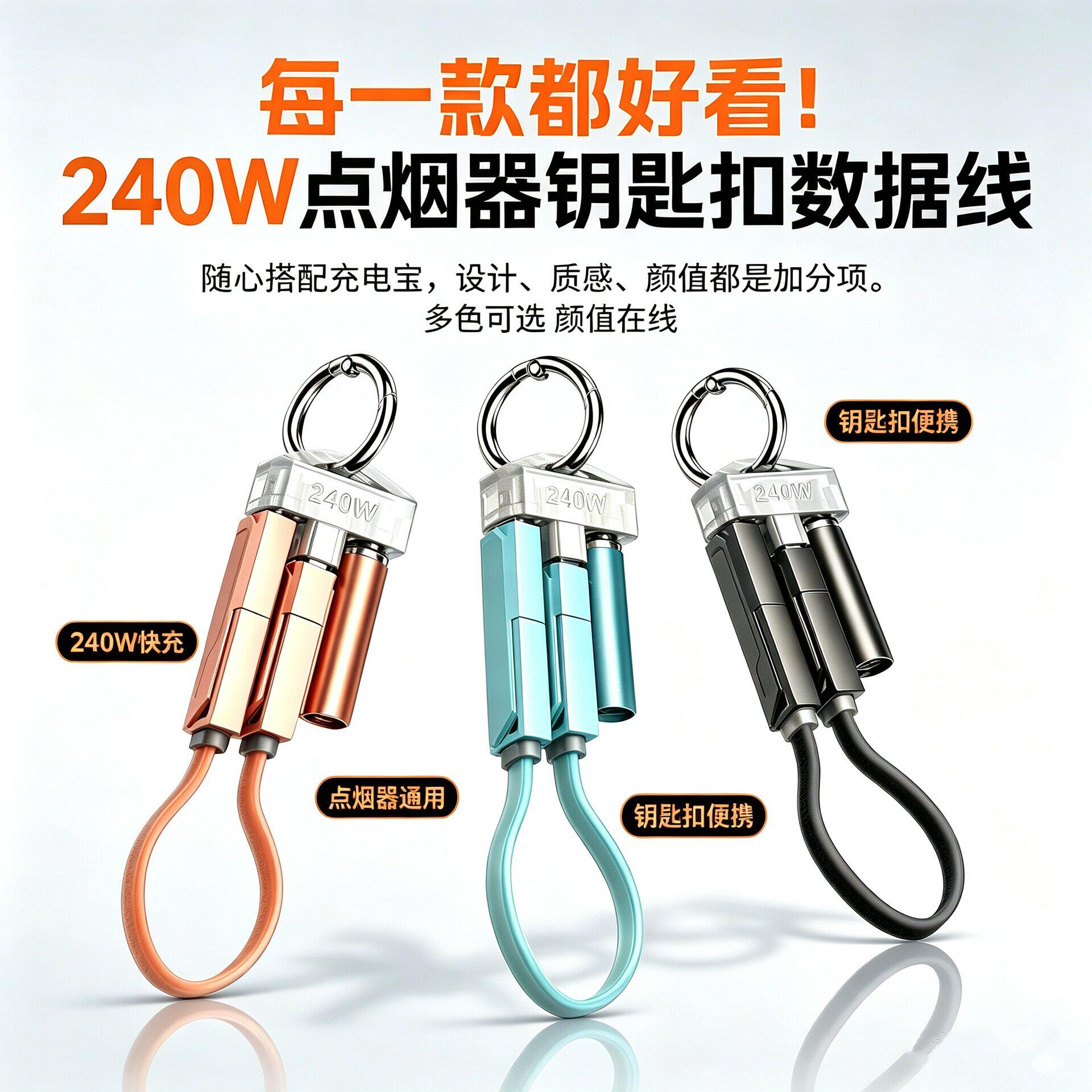 辛桔魔240W钥匙扣快充数