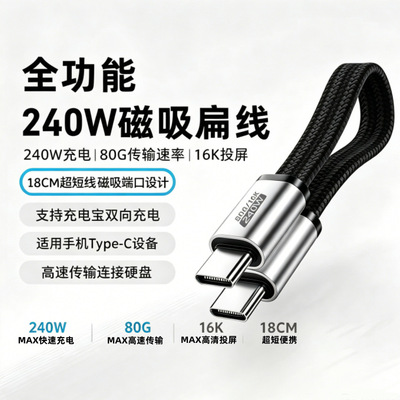 新品Type-C磁吸数据线端口