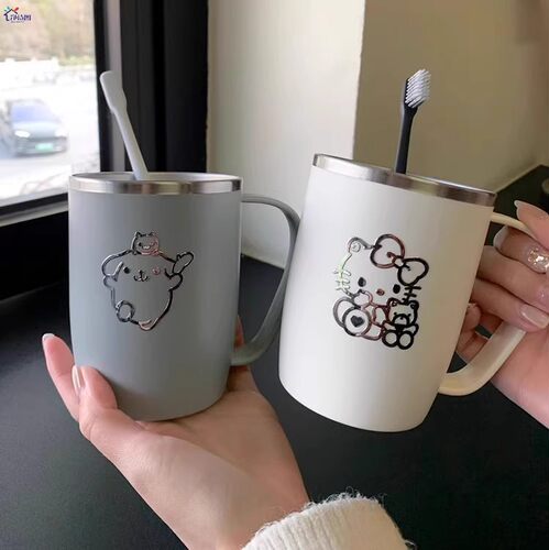 简约可爱ins日式304不锈钢洗漱