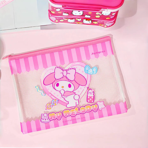 joytop悦木联名三丽鸥试卷袋A4美乐蒂形象A5拉链资料袋学生文件袋