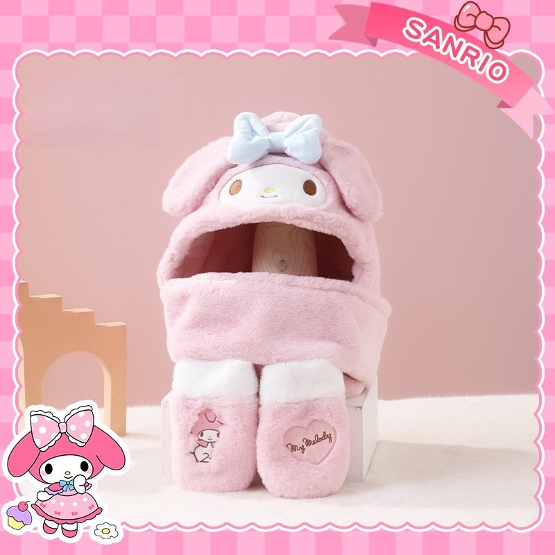 美乐蒂儿童帽子围巾手套三件套冬季保暖护耳防风寒围脖一体三合一,童装/婴儿装/亲子装,多件套 帽子、围巾、手套等组合,淘宝优惠券,粉丝福利购,淘宝优惠卷