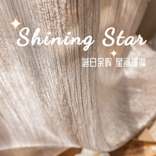 透光不透人纱帘卧室轻奢高档纱帘客厅窗帘流光纱梦幻帘2025年新款