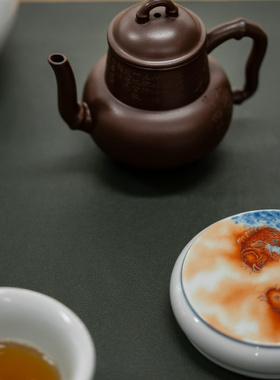 青幽执壶老紫泥内推8孔原矿复古壶纯手工150cc泡茶器功夫茶具创意