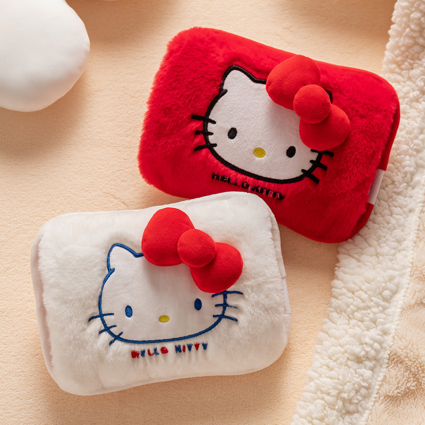 kitty猫毛绒电暖袋冬季加厚充电暖宝宝少女暖手保暖 凯蒂猫热水袋