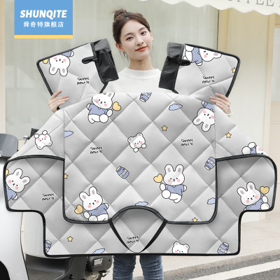 电动车挡风被冬双面防水一体通用防风防雨四季通用新型全包一体式