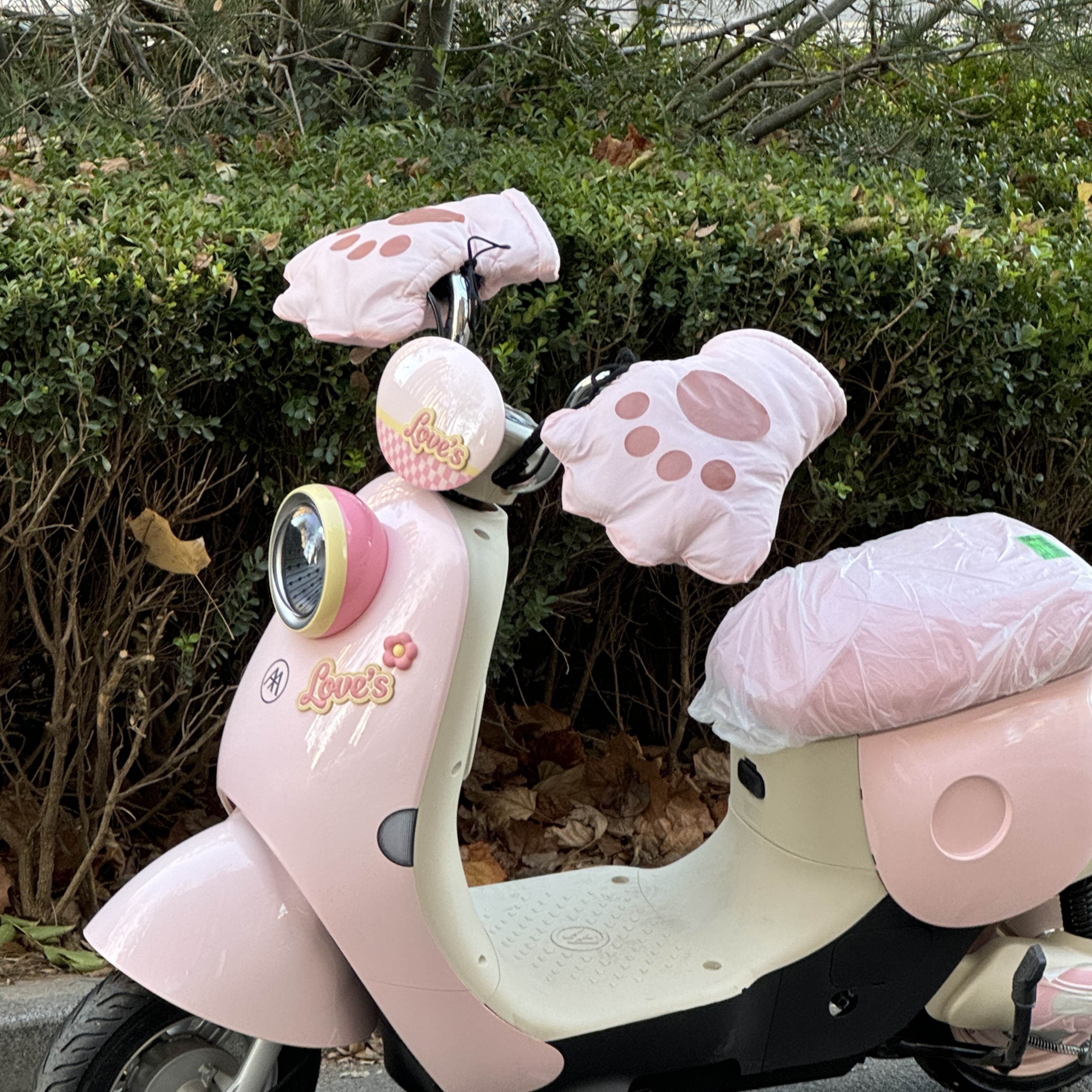 适用小刀电动车把套冬季绒款电瓶车手把套挡风护手罩摩托车防寒把