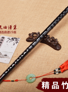 笛子竹笛魔道陈情初学成人自学入门专业演奏黑色横笛乐器古风可吹