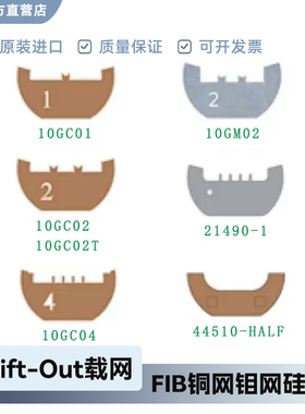 进口FIB铜网 Lift-Out载网FIB4齿铜网2齿钼网FIB电镜耗材10GC04