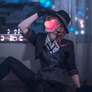 文豪野犬与谢野晶子太宰治中原中也cosplay服漫展黑手党风衣套装
