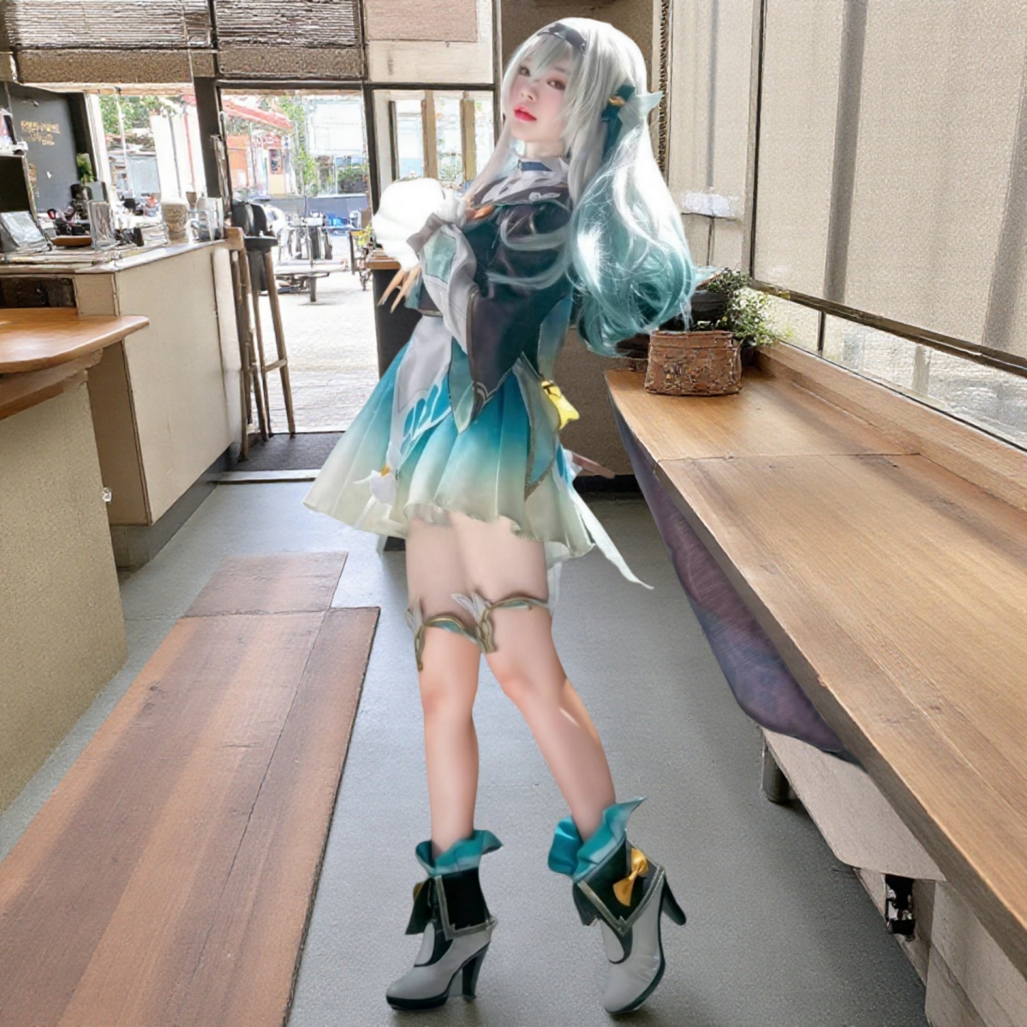 鸢尾花家流萤二次元游戏漫服套装