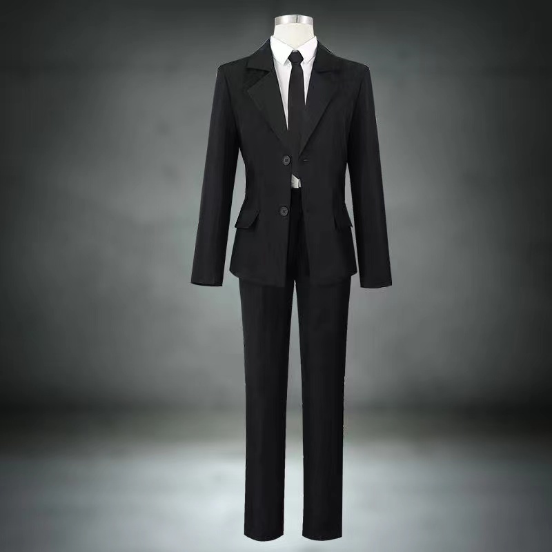 动漫电锯人黑西装恶魔COSPLAY服早川秋电次女COS服万用西服装套装