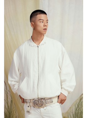 ANGEL CHEN陈安琪 SS24 手工盘扣棒球夹克