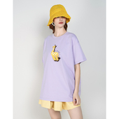 ANGEL CHEN陈安琪 原创设计宽松手勾小动物T恤