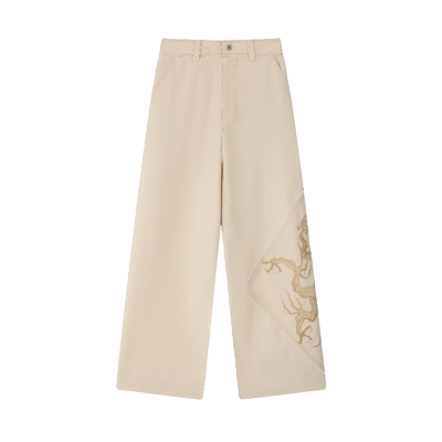 木棉长裤刺绣ANGELCHEN