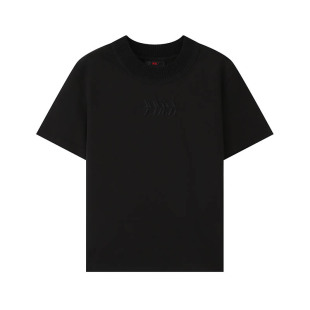 logo刺绣紧身针织T恤 PS24 ANGEL CHEN陈安琪