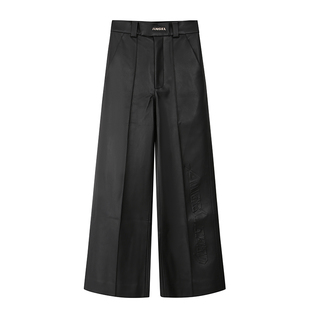 裤 ANGEL 原创设计F21秋冬皮革压印宽松西装 陈安琪 CHEN