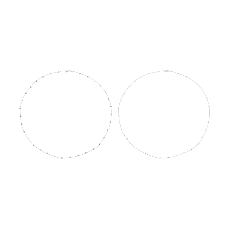 【爱迪生专场】爱迪生珍珠银S925紫色/白色珍珠满天星吊坠4-5mm