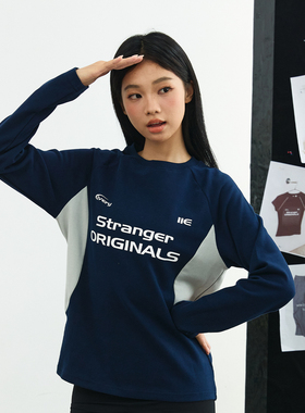 11E “选手”恒温暖皮运动拼接长袖上衣潮牌宽松厚款卫衣男女同款