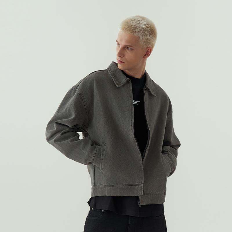 11E美式复古水洗做旧夹克