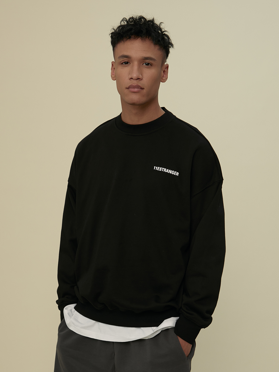 休闲运动11E高街印花圆领卫衣