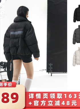 【所有女生的衣橱直播间】11E“冰美式”印花肯豆风棉服男女保暖