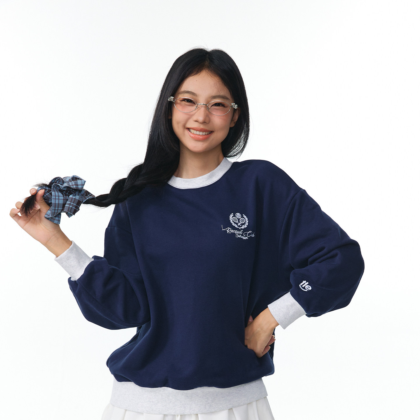 11E “网球课”380g毛圈精梳棉男女撞色复古运动百搭宽松圆领卫衣,男装,卫衣,淘宝优惠券,粉丝福利购,淘宝优惠卷