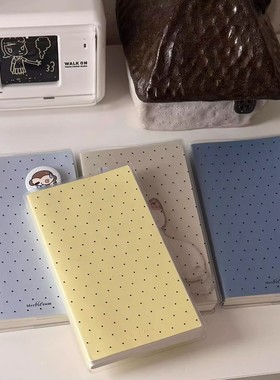 彩蛋weekly波点日记本高颜值学生手账diy加厚记事本无日期日程本