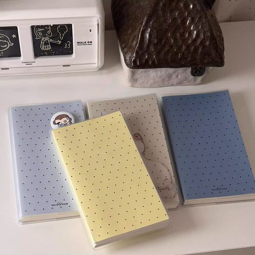 彩蛋周计划本彩色pu波点外壳