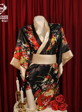 NC夜锁心笼「和风剧本」日式和服剧本cos性感女仆qqny睡衣睡裙