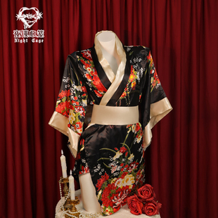 NC夜锁心笼「和风剧本」日式和服剧本cos性感女仆qqny睡衣睡裙