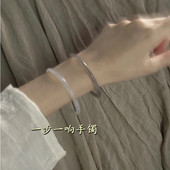 叮当镯手镯一对一步一响琉璃镯仿玉玻璃镯闺蜜学生党汉服叠戴配饰