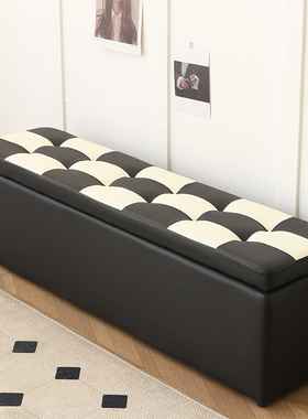 服装店沙发凳储物凳长条凳试衣z间休息凳K换鞋凳家用门口小凳子皮