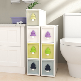 绣川彩色森林缝隙柜客厅夹缝收纳B柜卧室卫生间储物柜超窄厨房靠