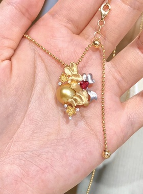 兔兔精灵项链女原创设计高级感个性精致新款潮小众生日礼物送女友