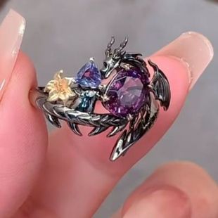 2026恋空秦彻小狸花&龙同款戒指高品质游戏cos动漫周边高级指戒
