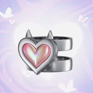 完整无畏契约暮蝶戒指瓦洛兰特蝴蝶翅膀戒指游戏二次元cos指环