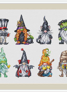 公主绣铺DMC自配套件纯棉线精准印花套件211006万圣节小矮人