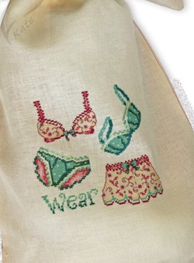 公主绣铺DMC自配套件纯棉线精准印花套件221215彩色比基尼02