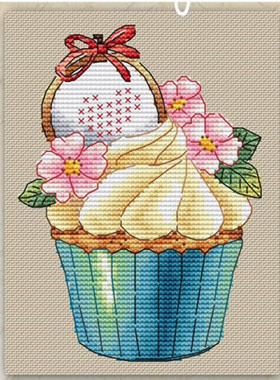 公主绣铺DMC自配套件纯棉线精准印花套件200533手工小蛋糕03