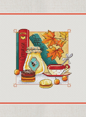 公主绣铺DMC自配套件纯棉线精准印花套件220128十二月风景十月