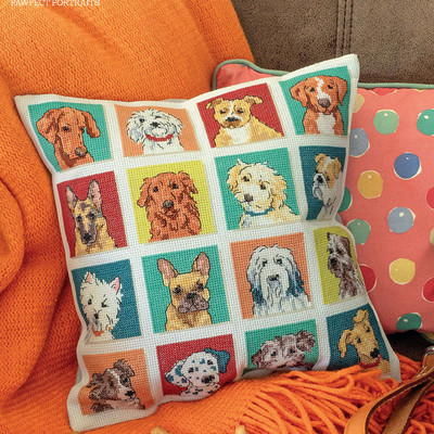 公主绣铺DMC自配十字绣纯棉线精准印花自配套件231124小狗