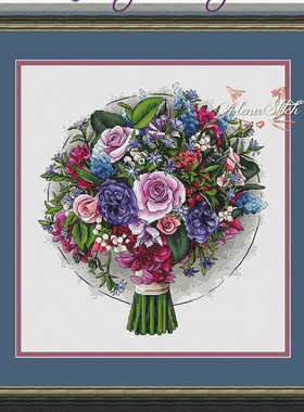 公主绣铺DMC自配套件纯棉线精准印花套件220925玫瑰花束
