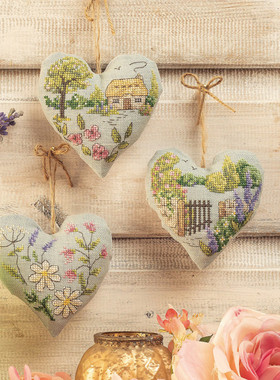 公主绣铺DMC自配套件纯棉线精准印花套件230828心形花园