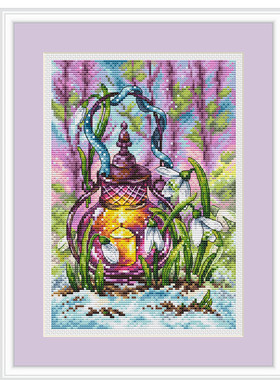 公主绣铺DMC自配套件纯棉线精准印花套件220241灯笼花朵